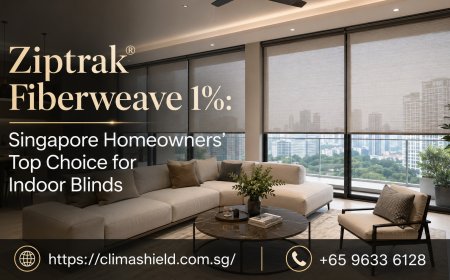 Ziptrak® Fiberweave 1%: Singapore Homeowners’ Top Choice for Indoor Blinds