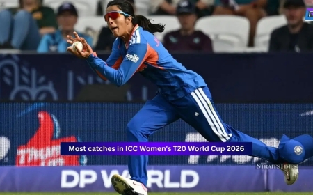 Most catches in ICC Women's T20 World Cup 2026: Complete list of top 10 fielders