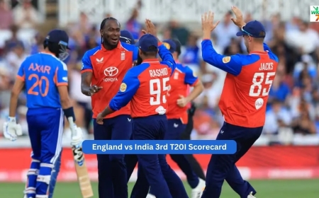 England vs India 3rd T20 Scorecard | England Tour 2026 Match Results