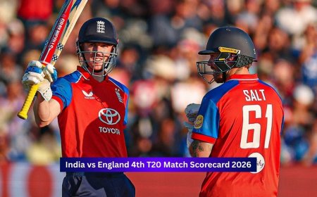 England vs India, 4th T20I, Match Highlights 2026