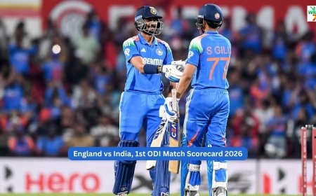 England Cricket Team vs India National Cricket Team Match Scorecard – 1st ODI 2026