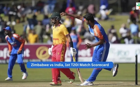 Zimbabwe National Cricket Team vs India National Cricket Team Scorecard 1st T20I