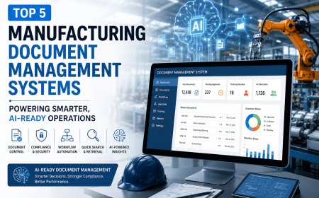 Top 5 Manufacturing Document Management Systems Powering Smarter, AI-Ready Operations 