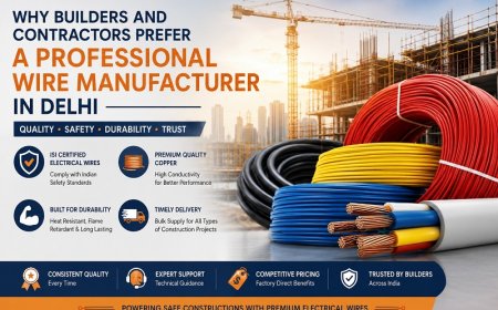 Why Builders and Contractors Prefer a Professional Wire Manufacturer in Delhi