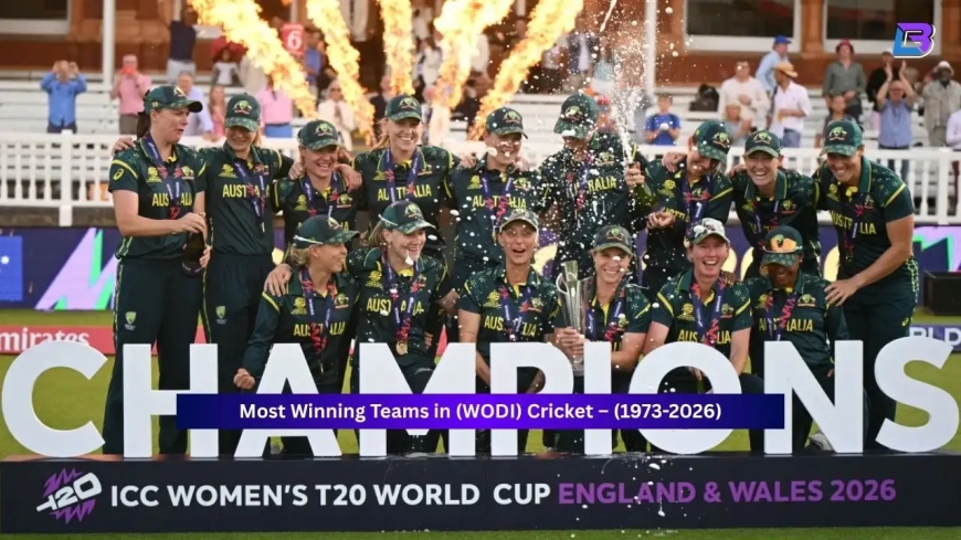 Most Winning Teams in Women's One Day International (WODI) Cricket (1973-2026)
