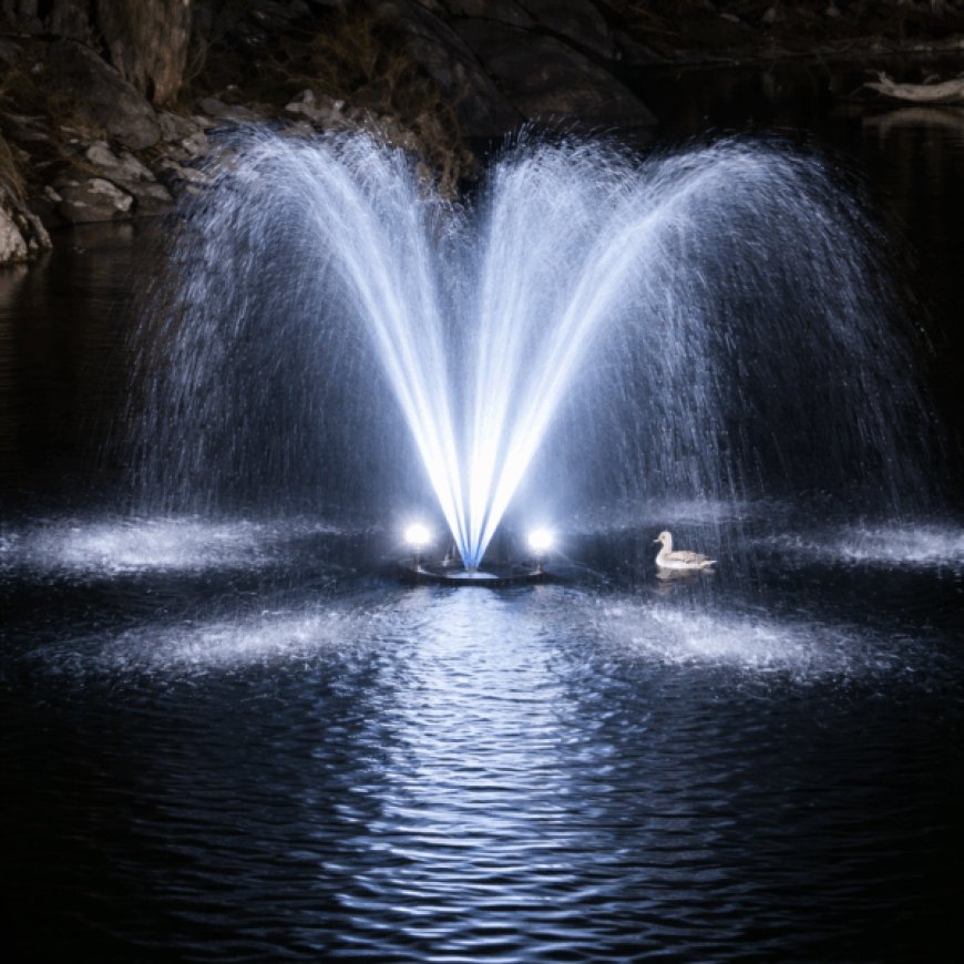 Floating Fountains for Small Ponds Water Feature Enhancement