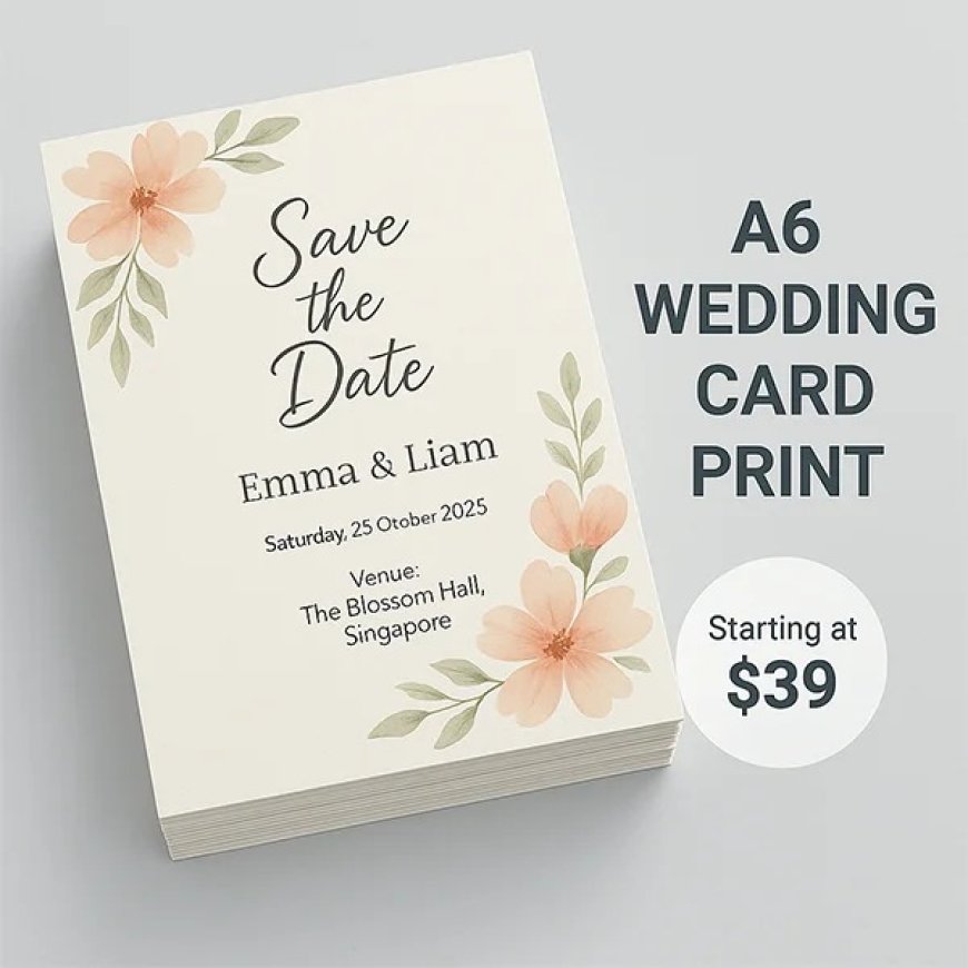A6 Wedding Card That Leaves a Lasting First Impression