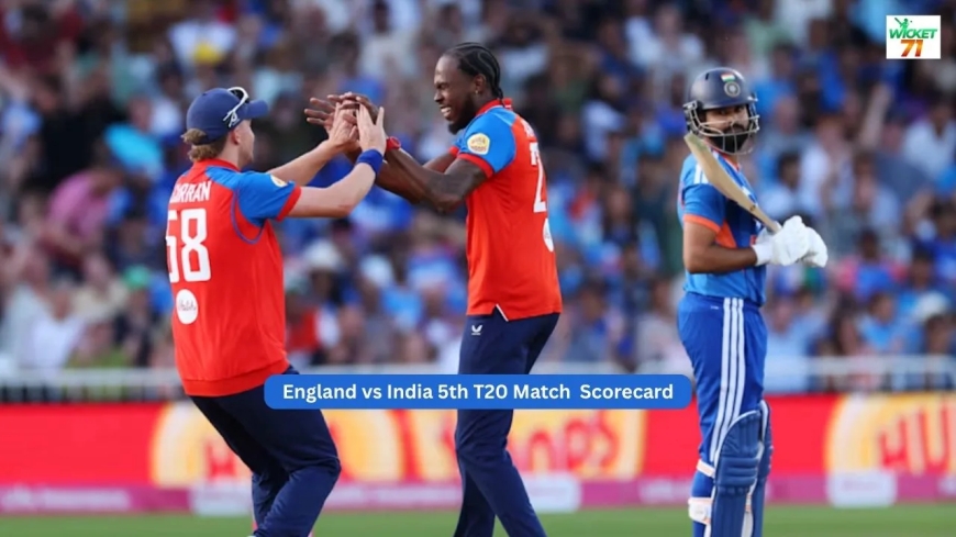 England vs India 5th T20 2026 Scorecard – Full Match Results & Statistics