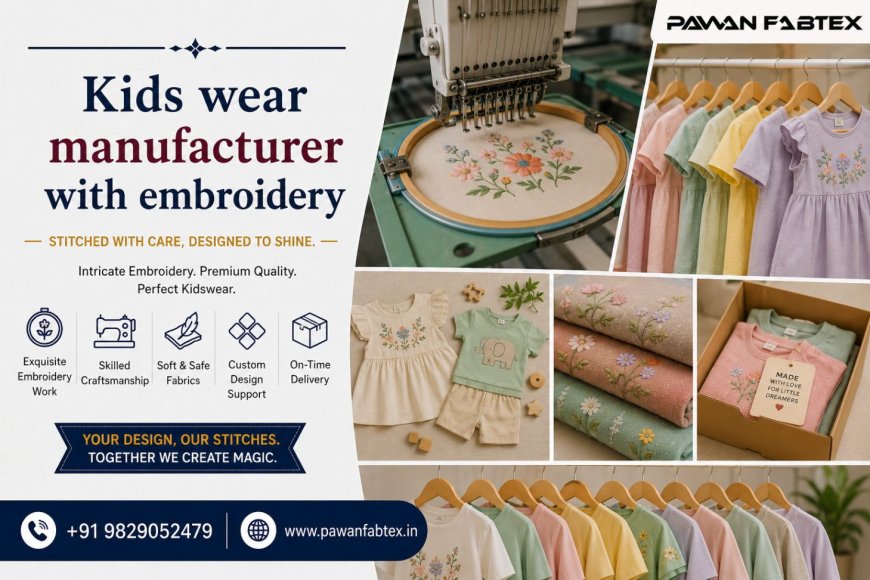 Custom Embroidered Kidswear That Makes Every Collection Stand Out.