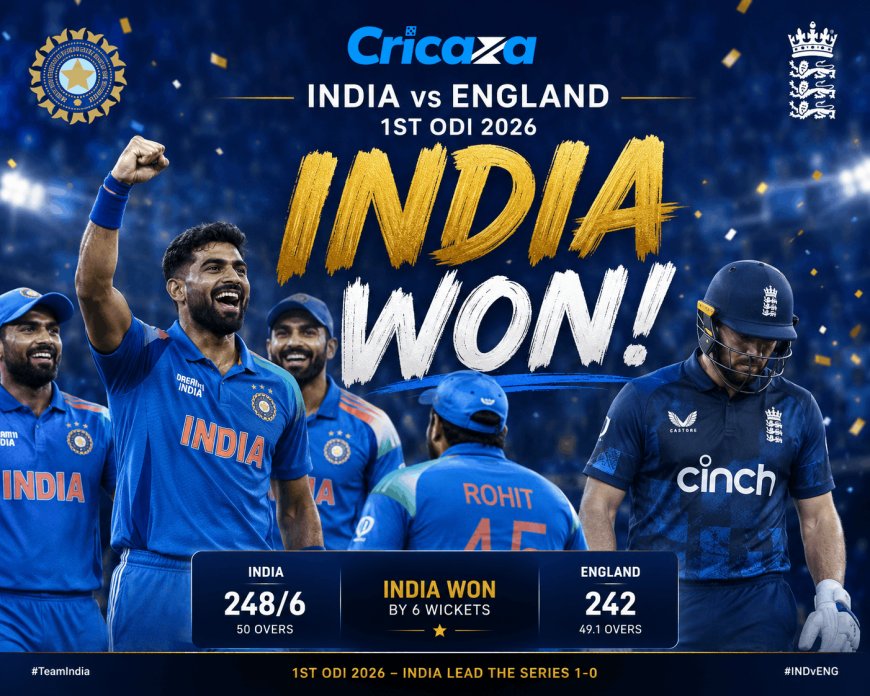 Did India Send a Strong Message with Their First ODI Win Over England?