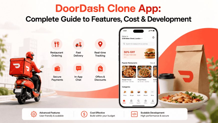 DoorDash Clone App: Complete Guide to Features, Cost & Development