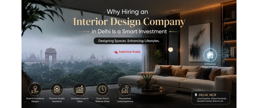 Why Hiring an Interior Design Company in Delhi Is a Smart Investment