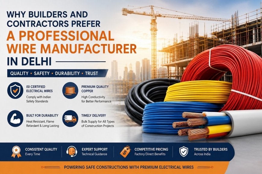 Why Builders and Contractors Prefer a Professional Wire Manufacturer in Delhi