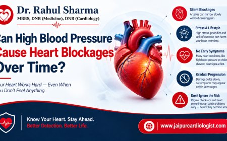 Can High Blood Pressure Cause Heart Blockages Over Time?