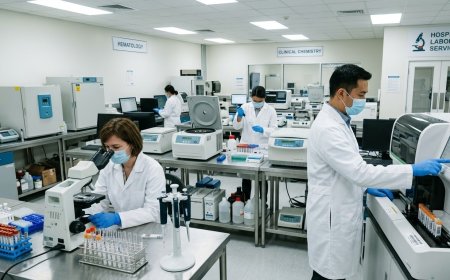 Laboratory Services in Hospital Settings Play a Central Role in Diagnosis and Patient Care, M.P. Shah Hospital Notes