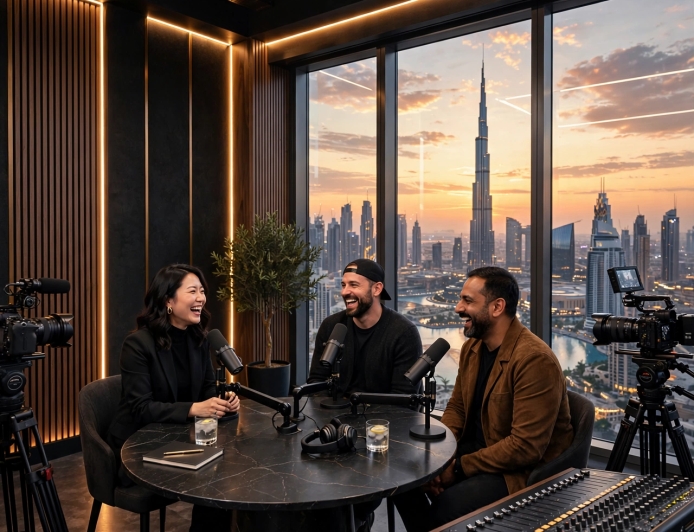 Rent a Podcast Studio in Dubai for Better Guest Interviews