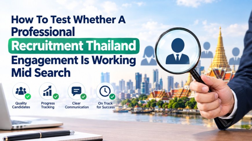How To Test Whether A Professional Recruitment Thailand Engagement Is Working Mid Search
