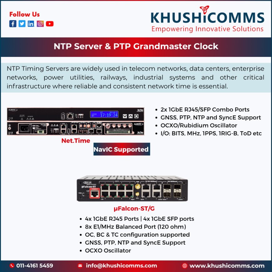 What is NTP Server & PTP Grandmaster Clock 