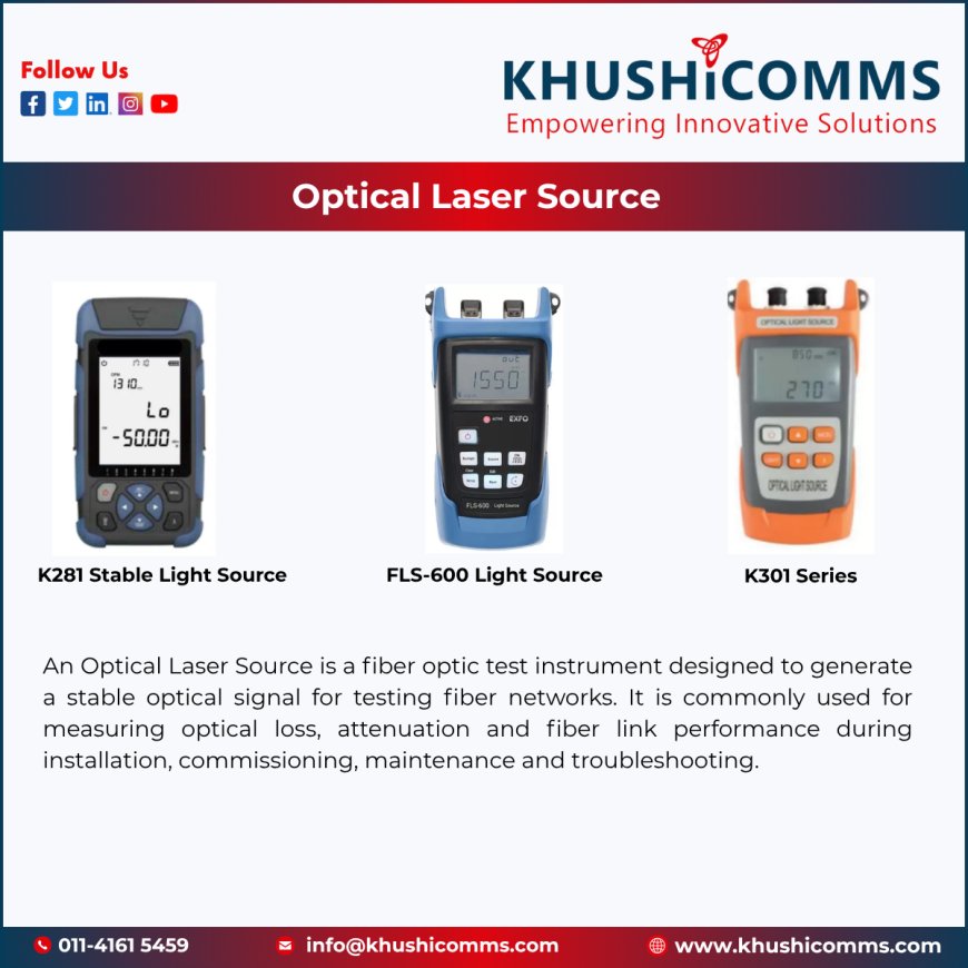 Optical Laser Source for Fiber Optic Testing