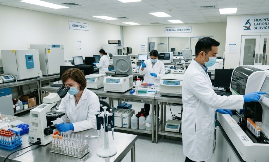 Laboratory Services in Hospital Settings Play a Central Role in Diagnosis and Patient Care, M.P. Shah Hospital Notes