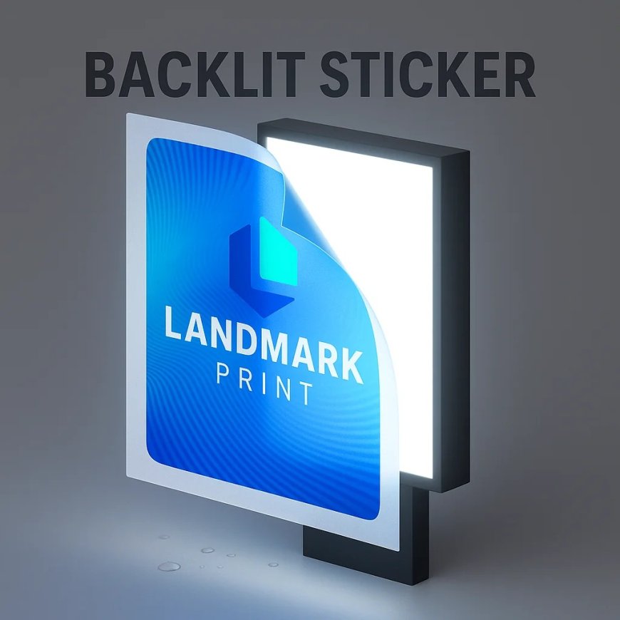 Lightbox Signage That Never Clocks Out — And the Printing Label Sticker Service That Finishes the Job