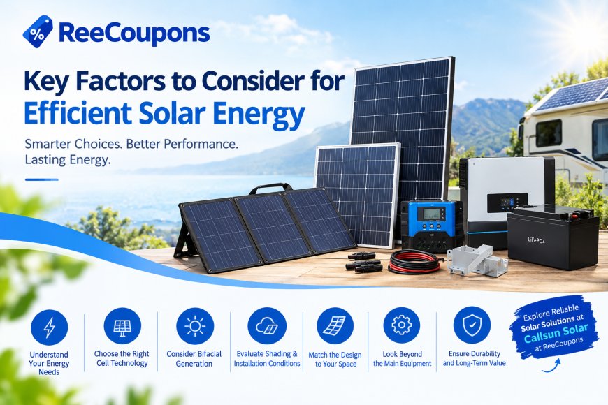 Key Factors to Consider for Efficient Solar Energy and Reliable Power Generation