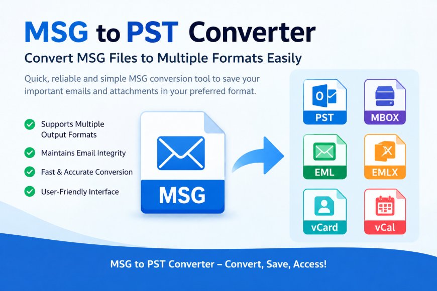 MSG to PST Converter Tool for Easy Outlook Migration