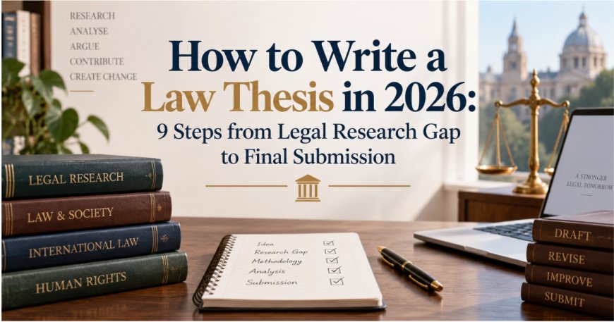 How to Write a Law Thesis in 2026: 9 Steps from Legal Research Gap to Final Submission