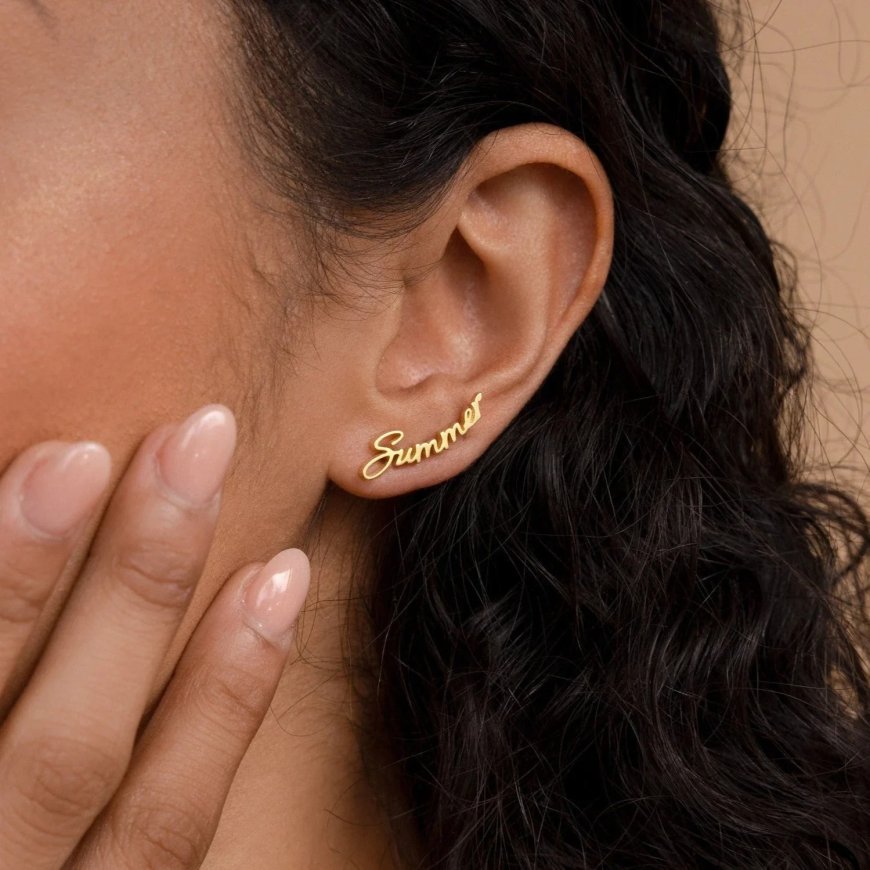 Name stud earrings: Make Every Moment Unforgettable with JewelWyn