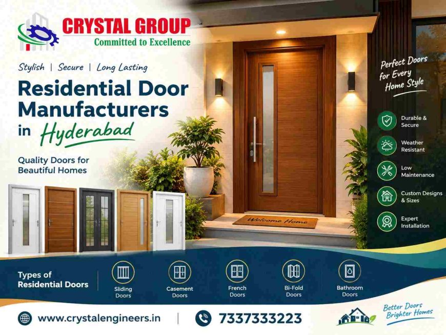 Residential Door Manufacturers in Hyderabad – Quality Door Solutions for Modern Homes
